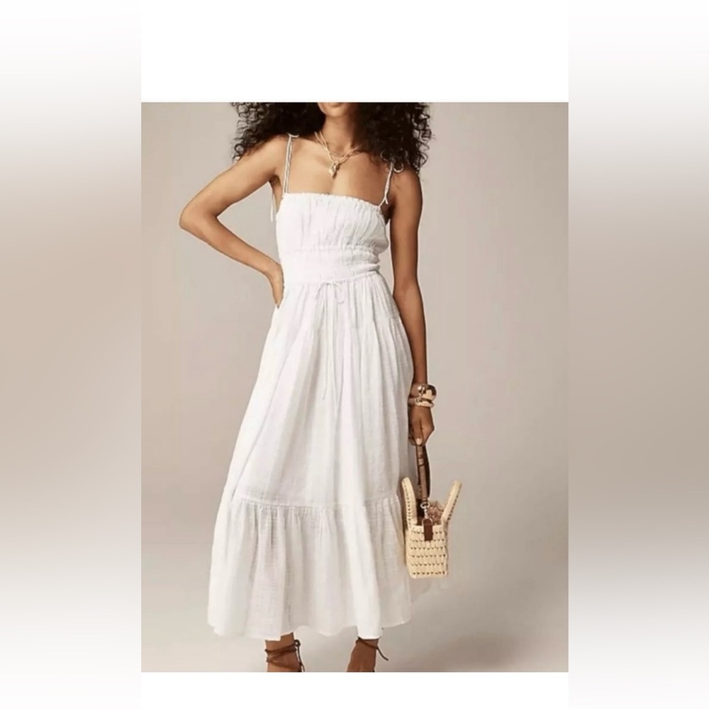 JCrew white summer dress. Size XL